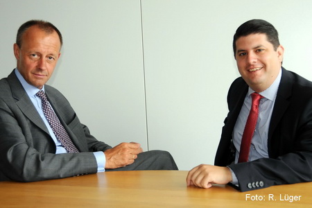 Friedrich Merz u. Bennet Gielen Gielen Bennet u Friedrich Merz